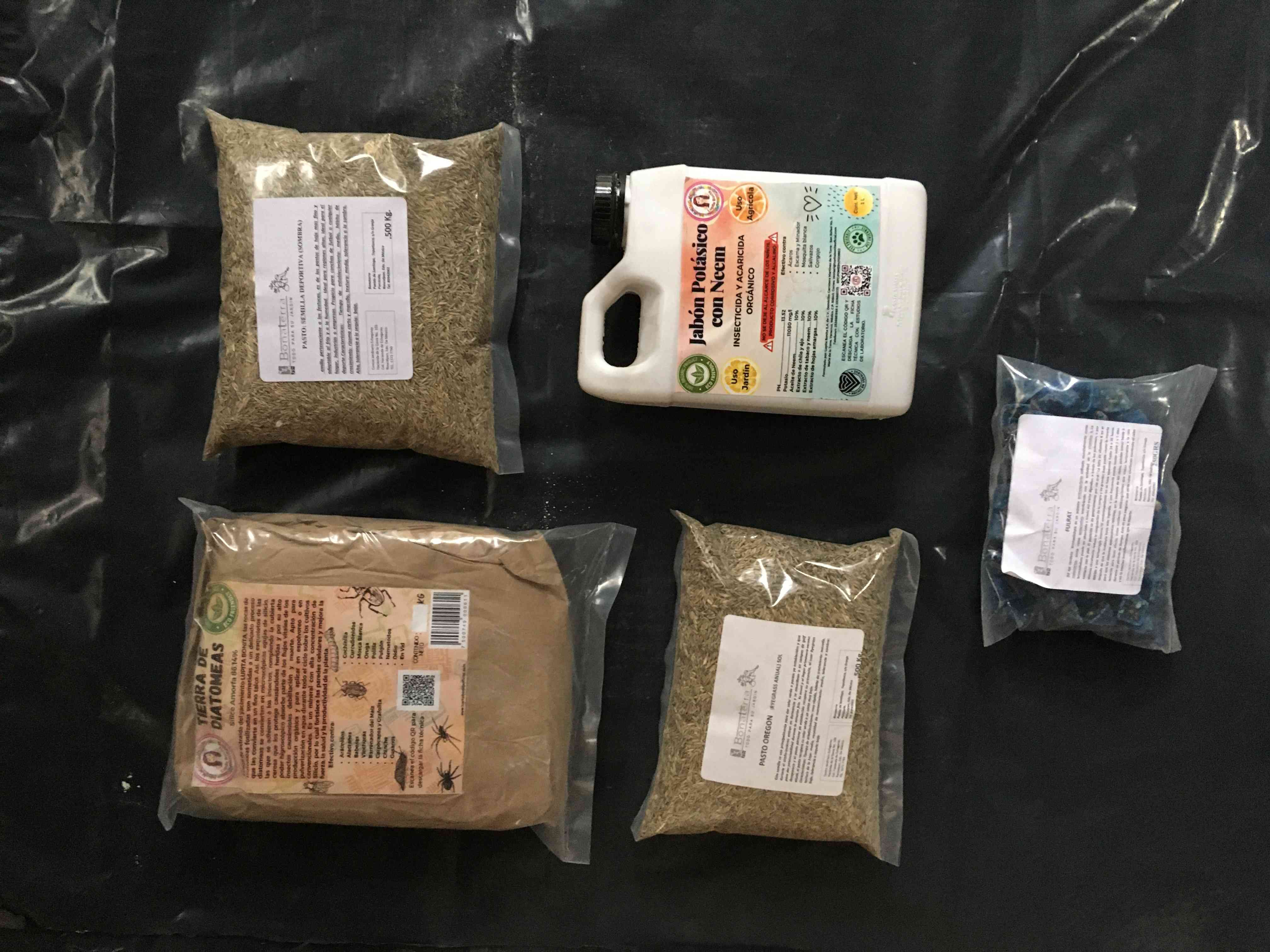 Jabón Potásico, tierra de Diatomeas, raticidas